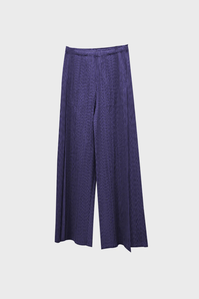 Designer Inspired Pleated Wide-Leg Cropped Pants