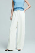 White Pull-On Wrinkle-Free Cooling Puddle Pants