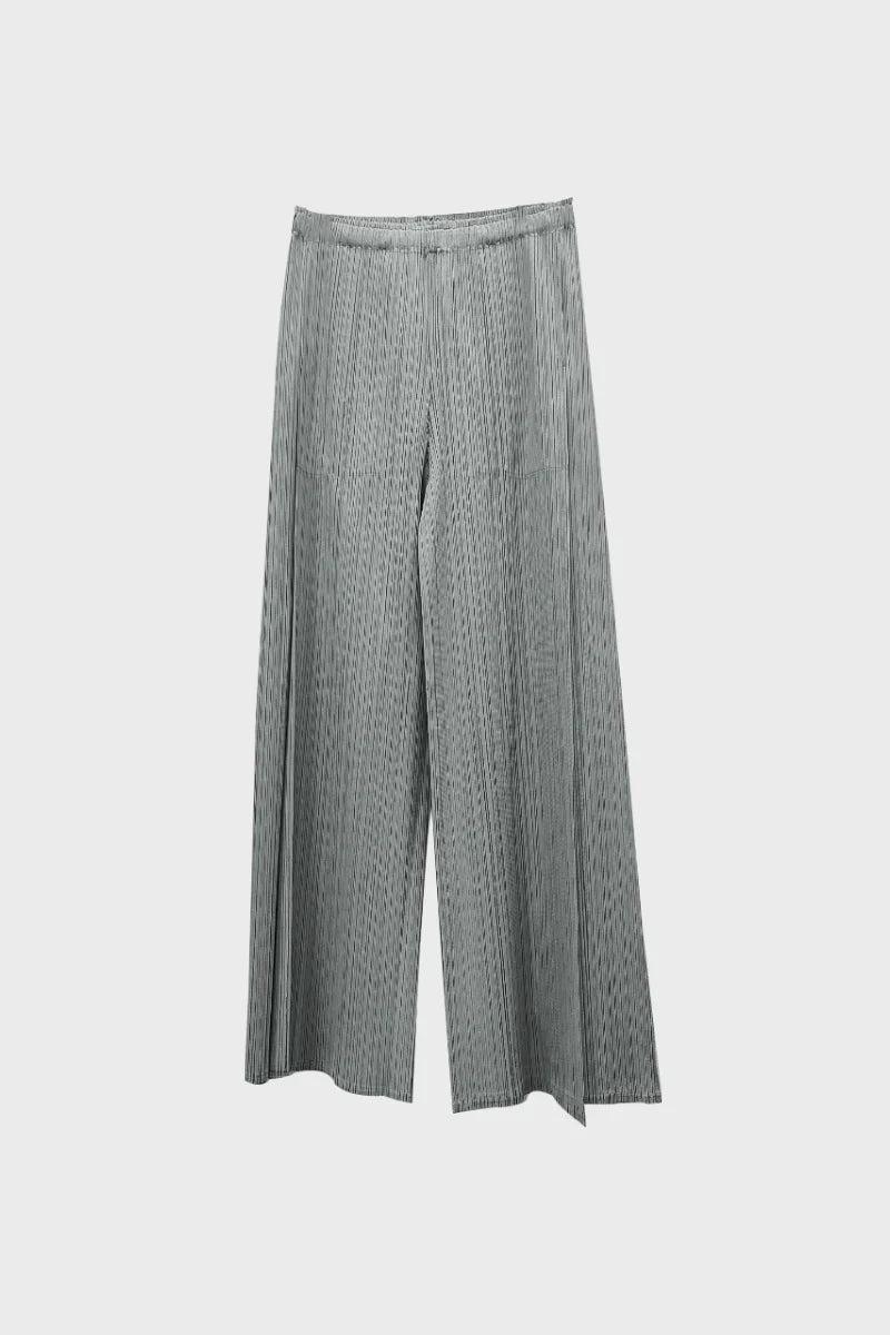 Designer Inspired Pleated Wide-Leg Cropped Pants