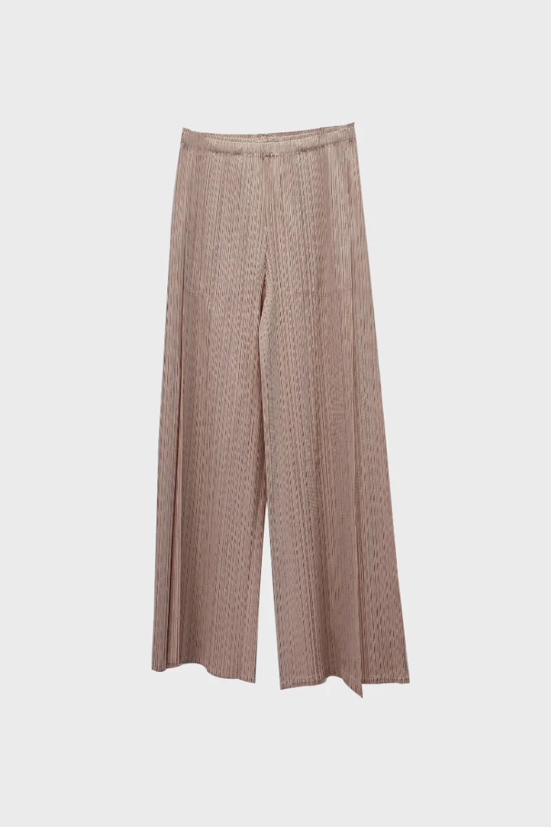 Designer Inspired Pleated Wide-Leg Cropped Pants
