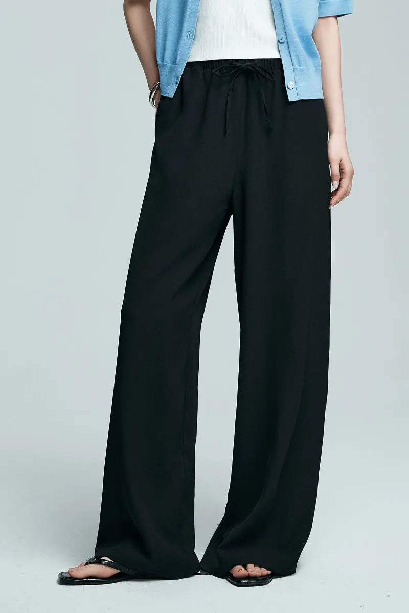 White Pull-On Wrinkle-Free Cooling Puddle Pants