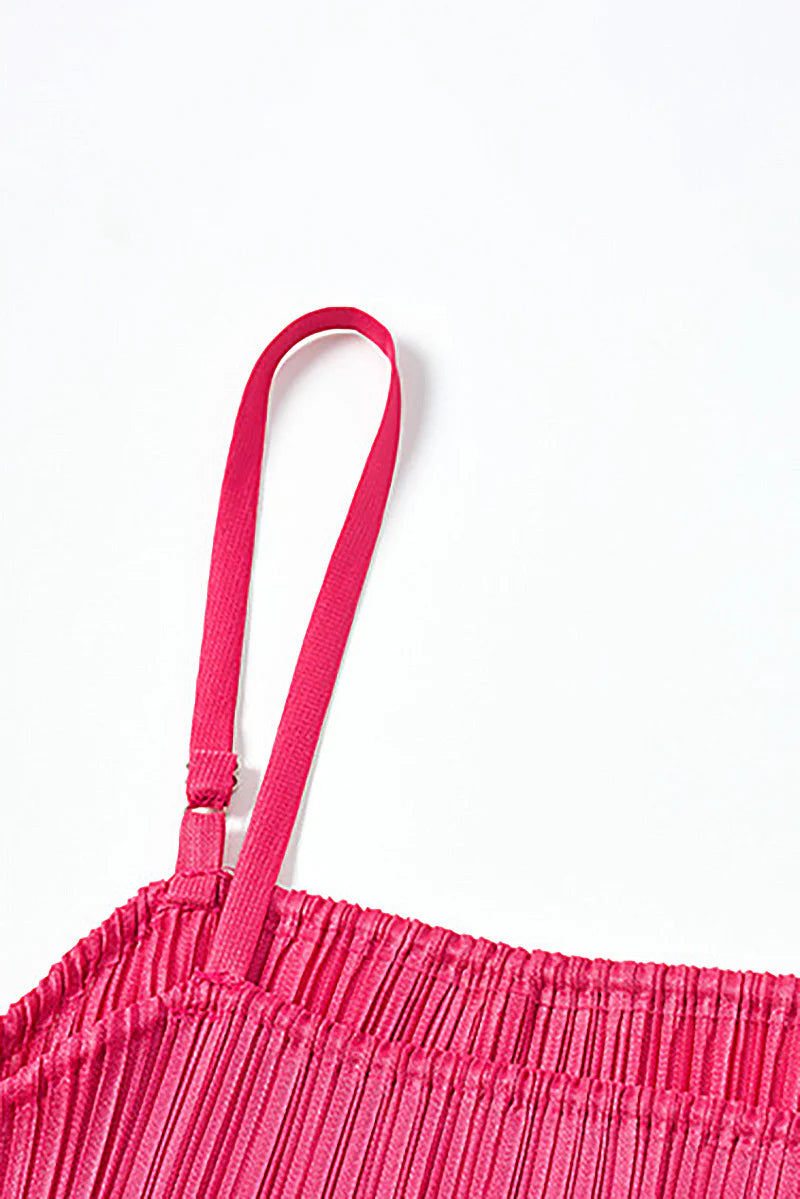 Designer Inspired Pleated Midi Slip Dress