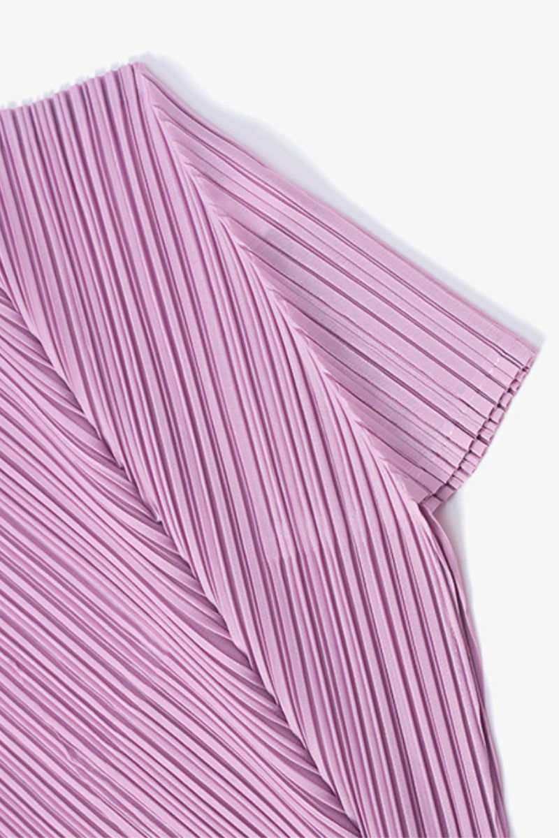 Designer Inspired Pleated Cap-Sleeve Top