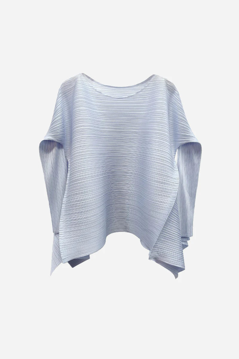 Designer Inspired Pleated Asymmetrical Top