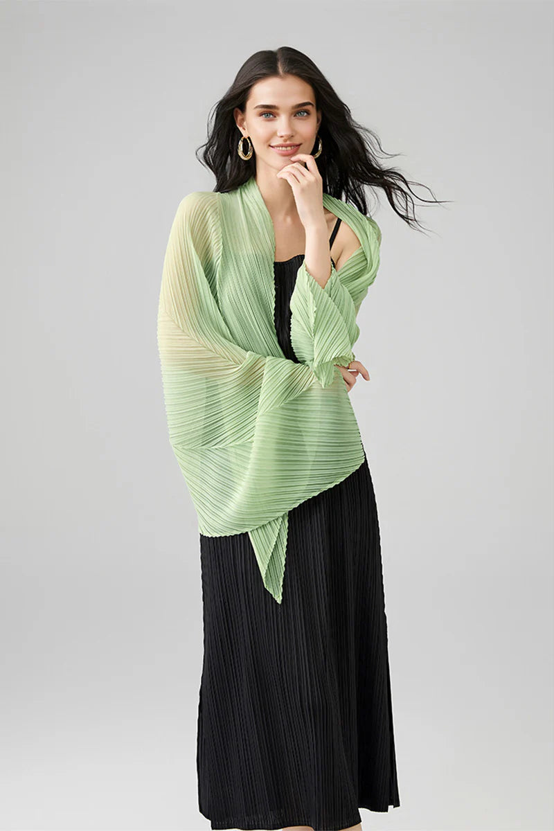 Designer Inspired Pleated Midi Slip Dress