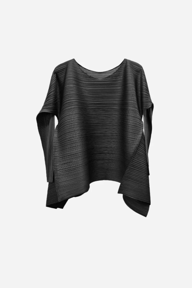 Designer Inspired Pleated Asymmetrical Top