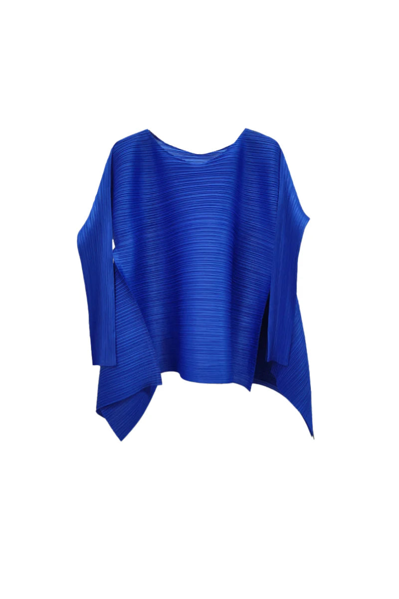 Designer Inspired Pleated Asymmetrical Top
