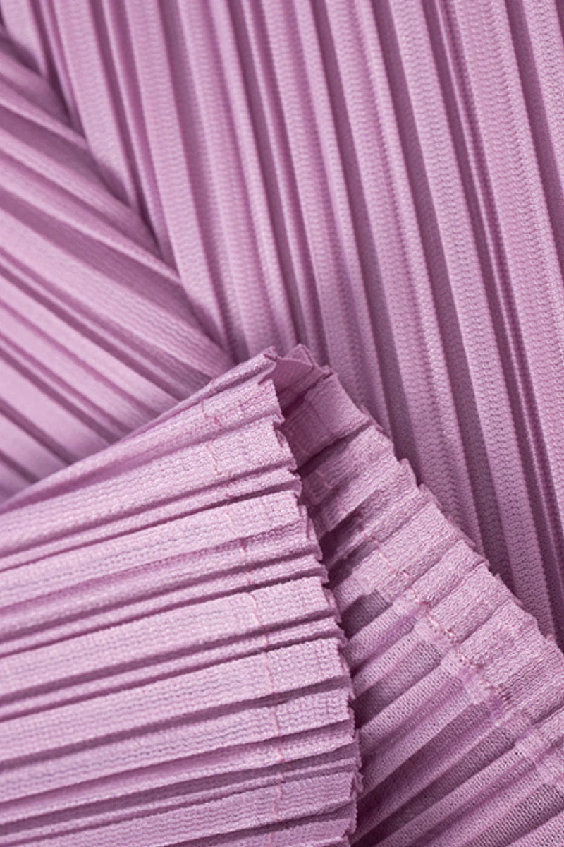 Designer Inspired Pleated Cap-Sleeve Top