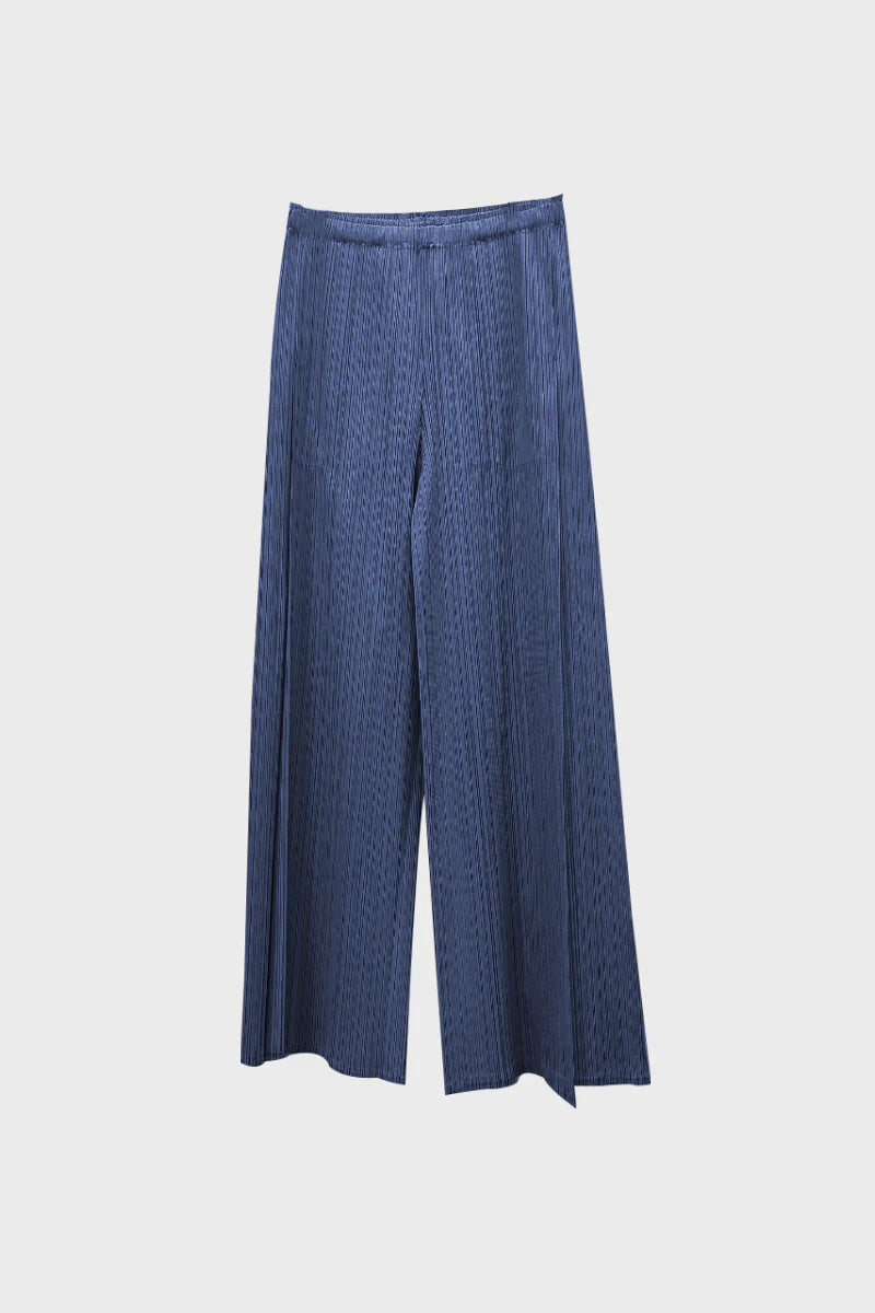 Designer Inspired Pleated Wide-Leg Cropped Pants