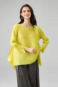 Designer Inspired Pleated Asymmetrical Top