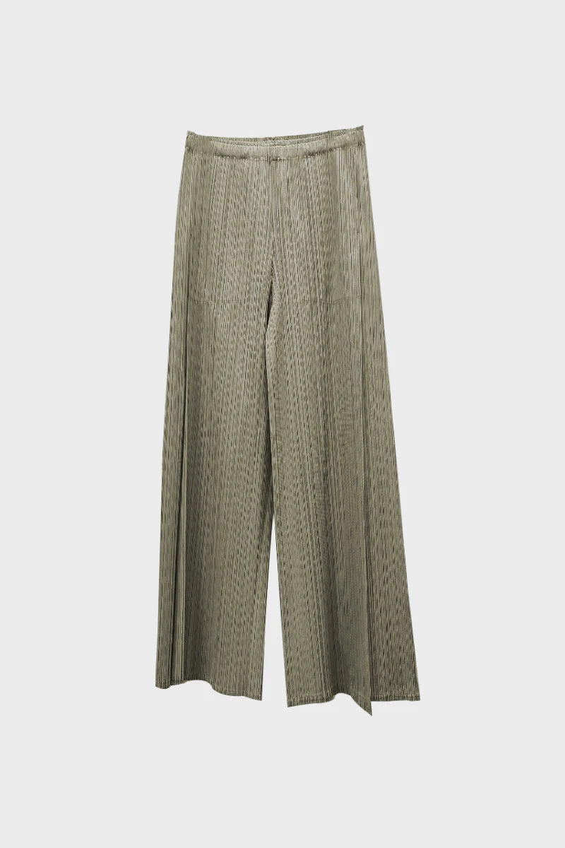 Designer Inspired Pleated Wide-Leg Cropped Pants