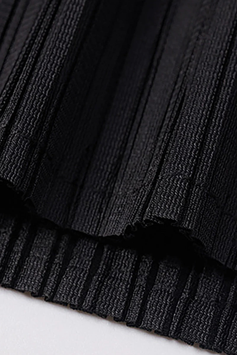 Designer Inspired Pleated Midi Slip Dress